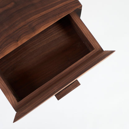 Foot Side Tables in Walnut (pair) End Tables