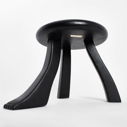 Foot Stool in Chestnut Black Stools