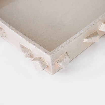 For Rachel' Tray - Large in Cream Trays