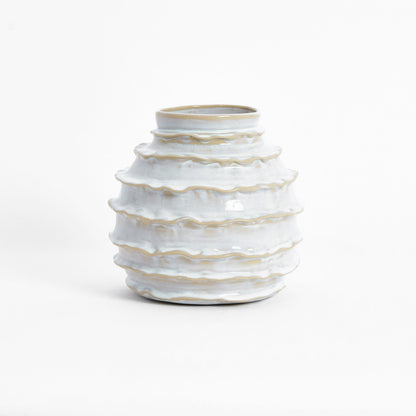 Holiday Vase in Shiny White Vases 