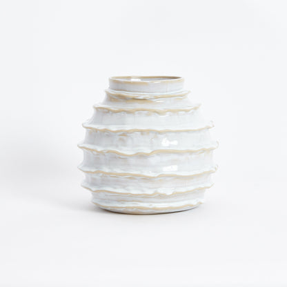 Holiday Vase in Shiny White Vases 