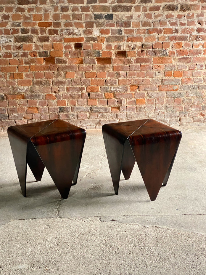 Jorge Zalszupin Petalas Jacaranda Vintage Side Tables by L' Atelier End Tables