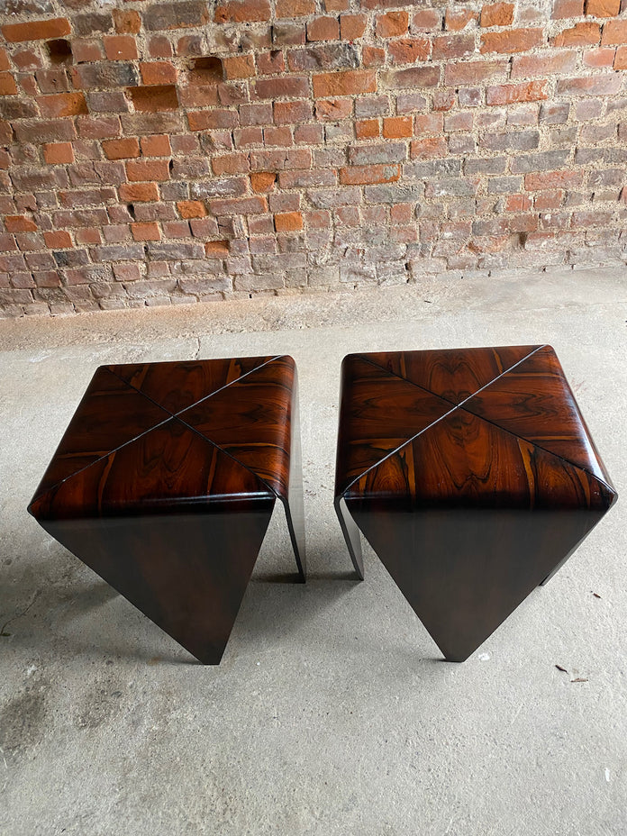 Jorge Zalszupin Petalas Jacaranda Vintage Side Tables by L' Atelier End Tables