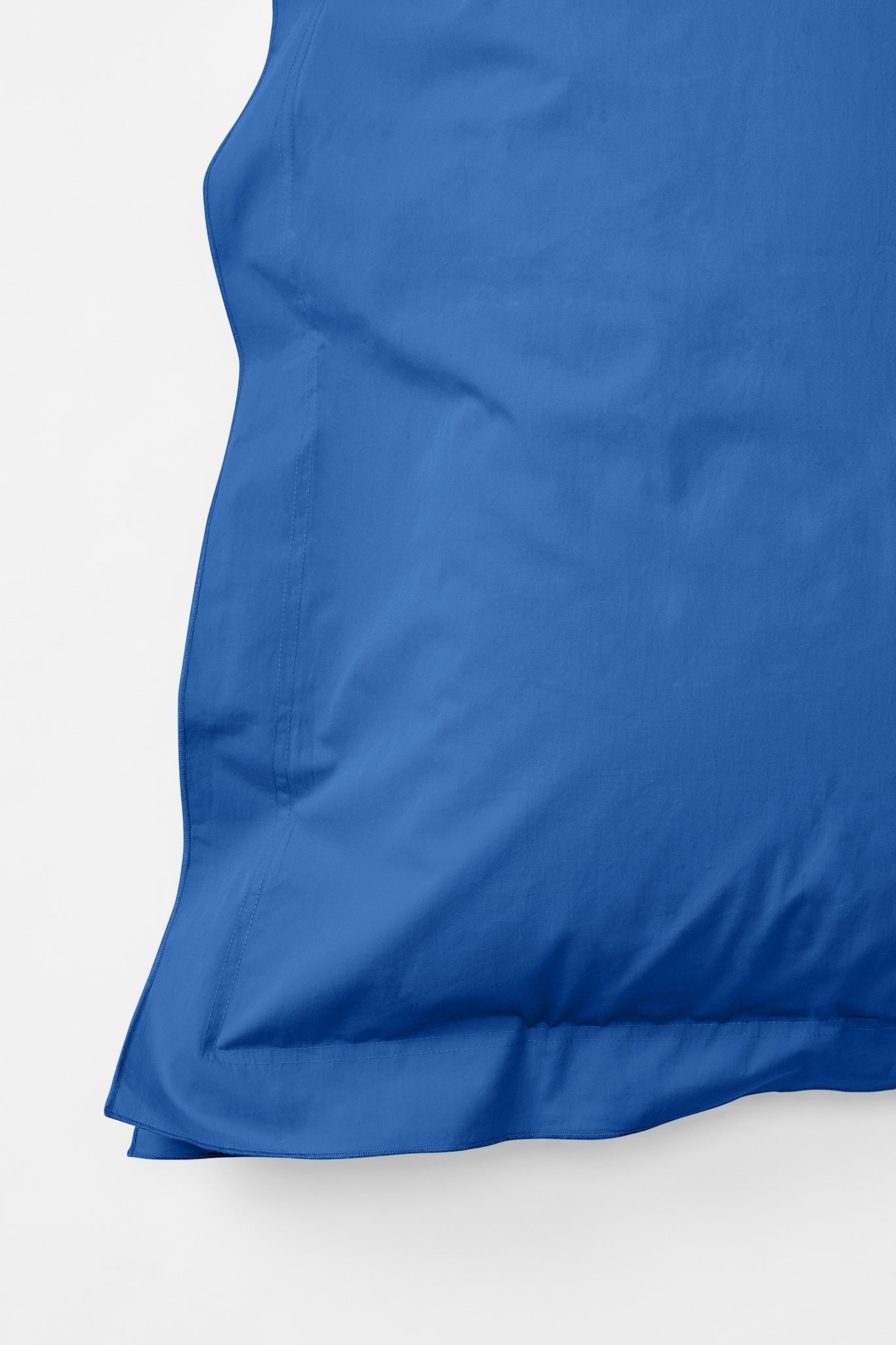 Mono Organic Cotton Percale Pillow Pair - Blue Blue Pillows in King Pillow