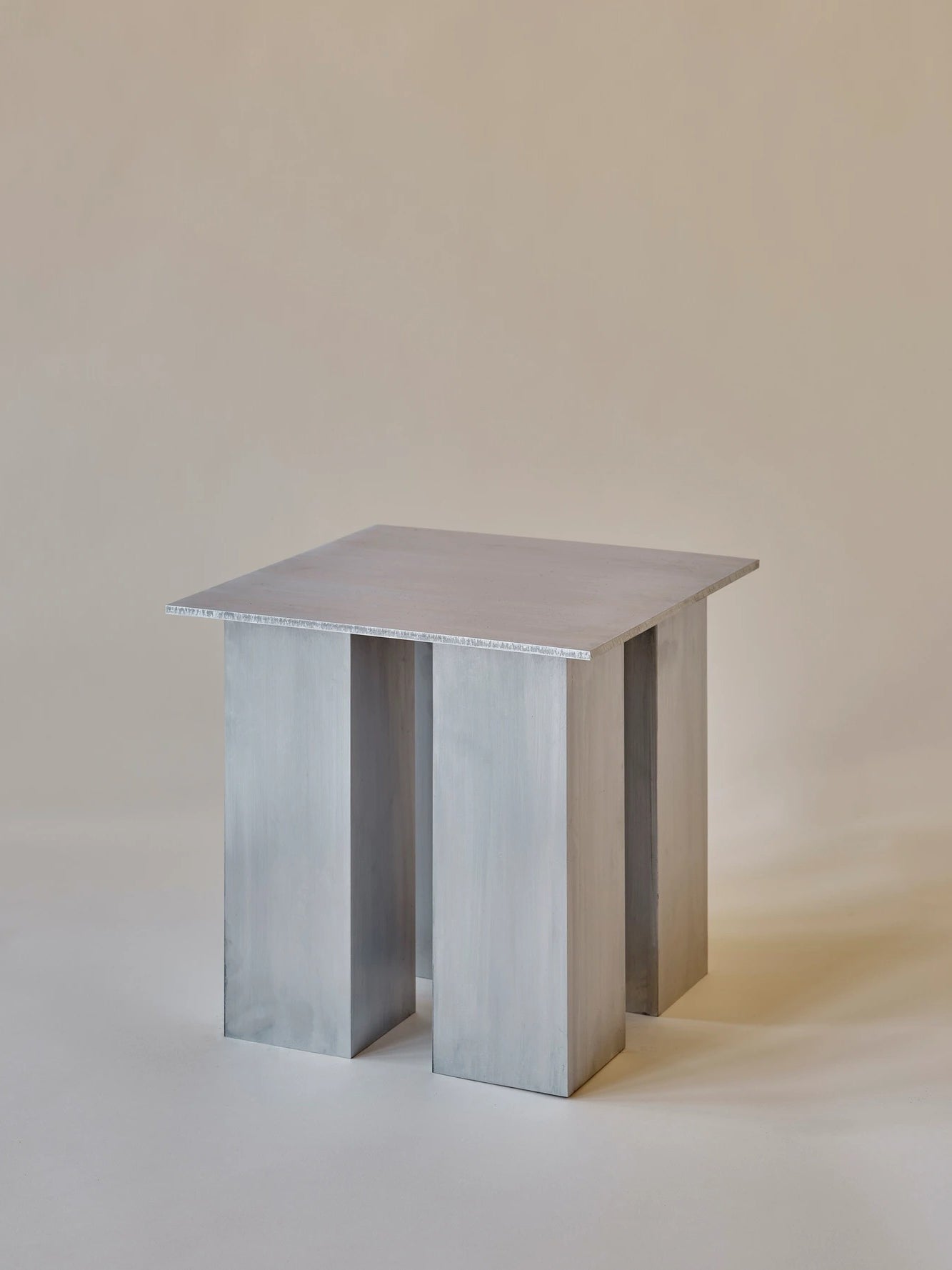Miter Side Table in Aluminum End Tables
