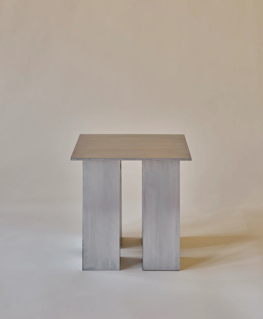 Miter Side Table in Aluminum End Tables
