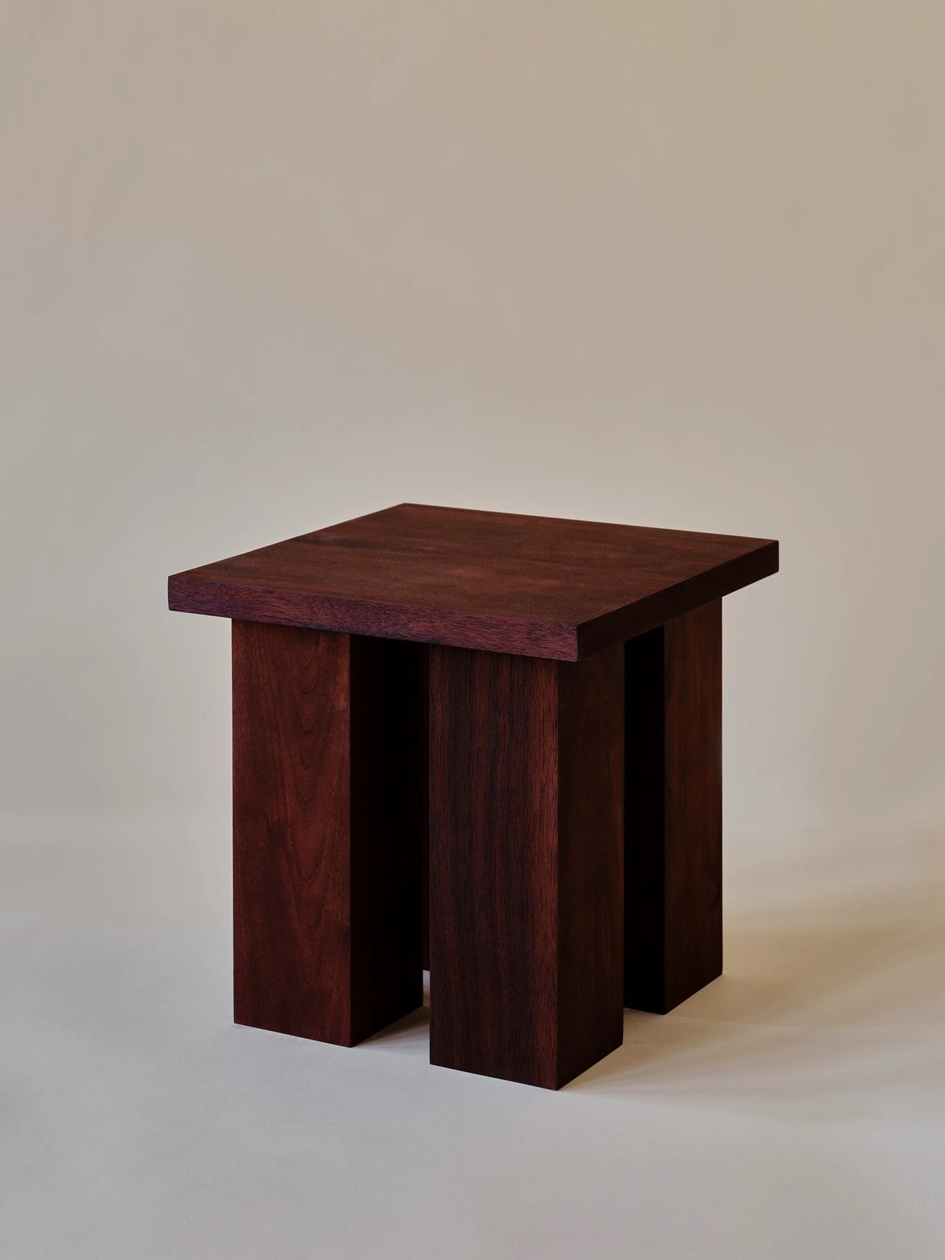Miter Side Table in Walnut End Tables