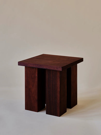 Miter Side Table in Walnut End Tables