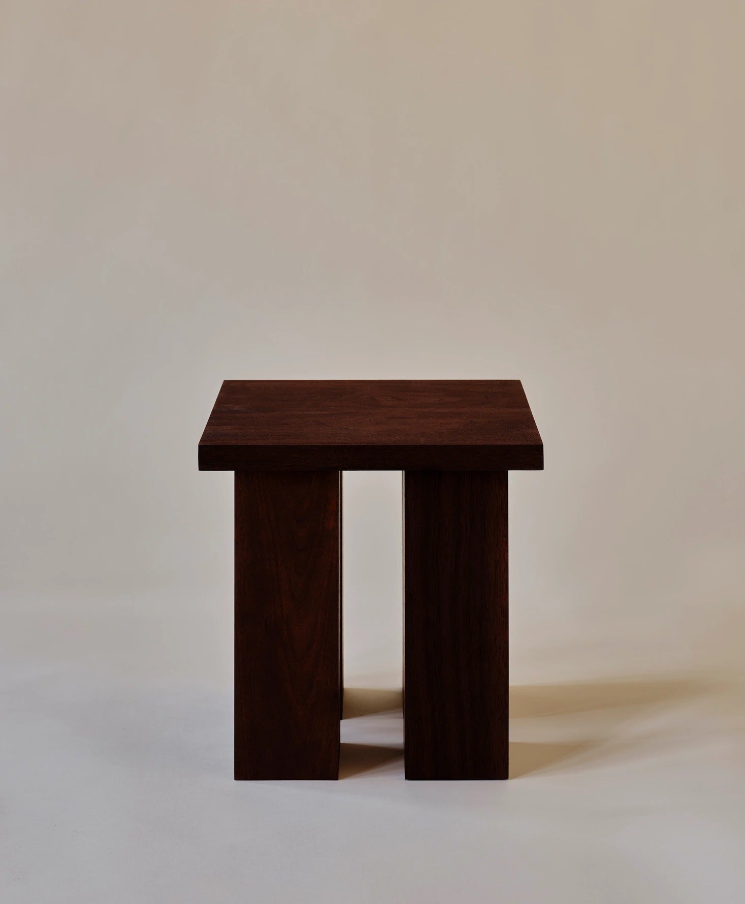 Miter Side Table in Walnut End Tables