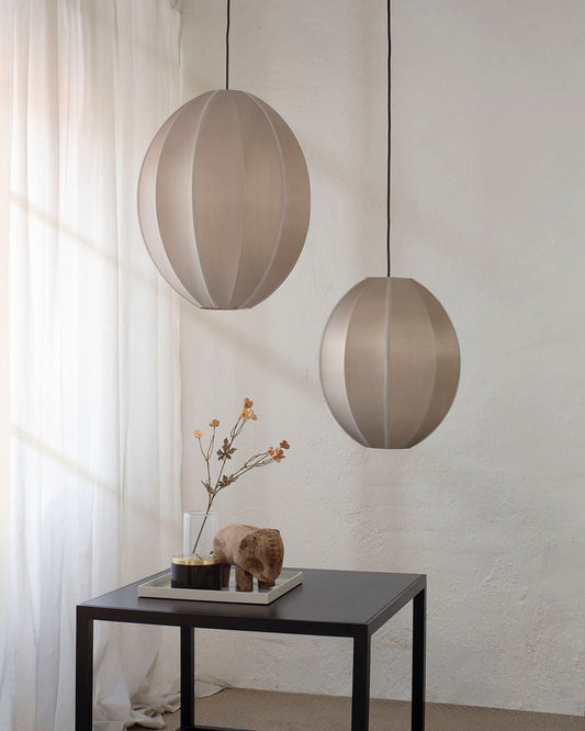 Oval Silk Cashmere Pendant, Large by Oi Soi Oi Pendants