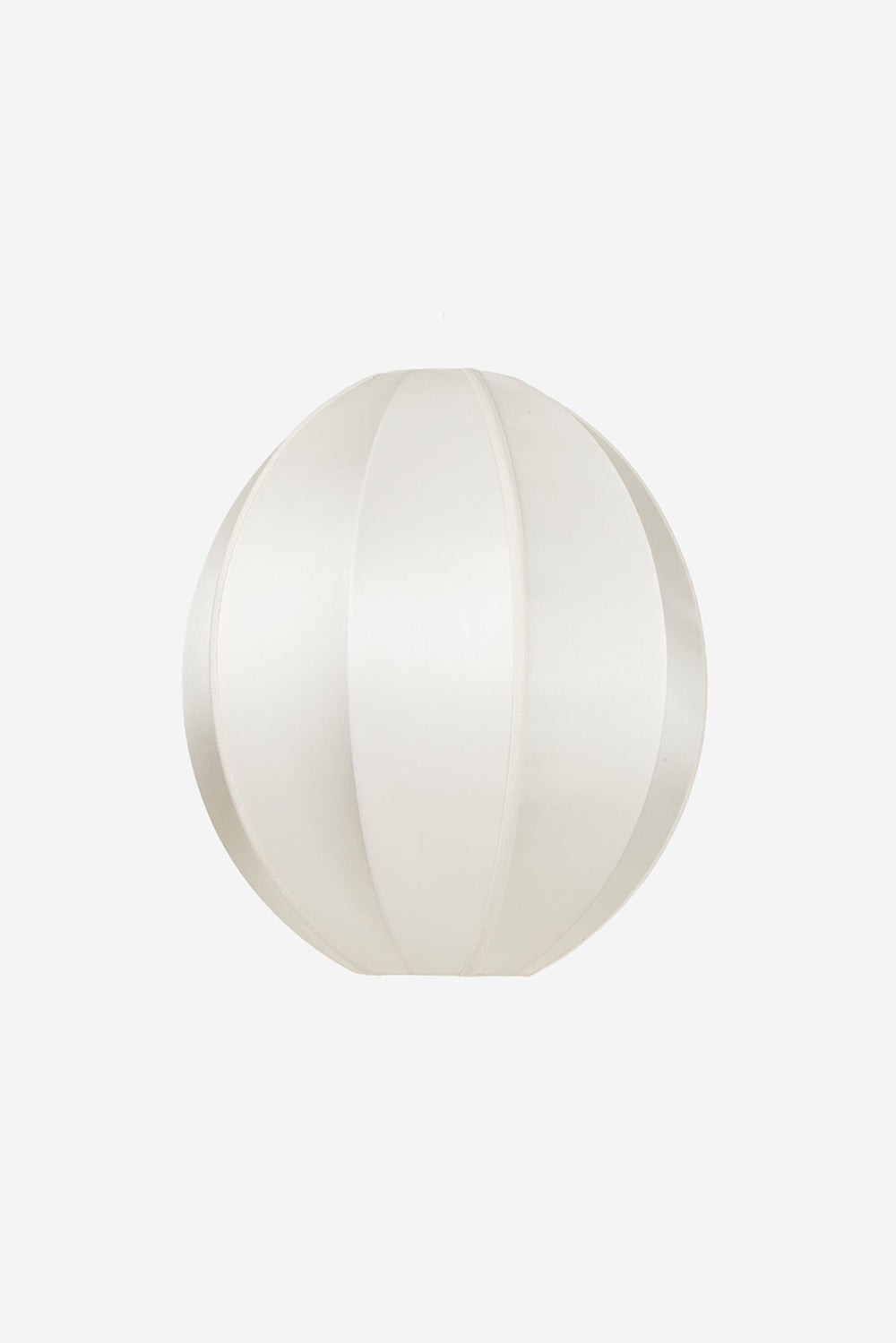 Oval Silk Pendant in Off White - Small Pendants
