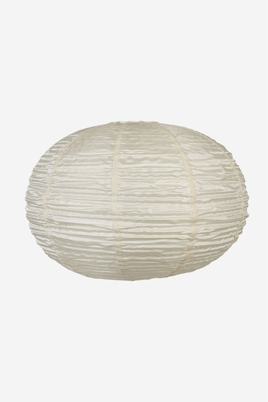 Round Folding Silk Pendant in Off White - Large Pendants