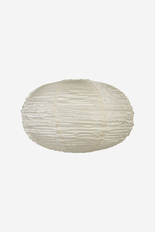 Round Folding Silk Pendant in Off White, Small by Oi Soi Oi Pendants