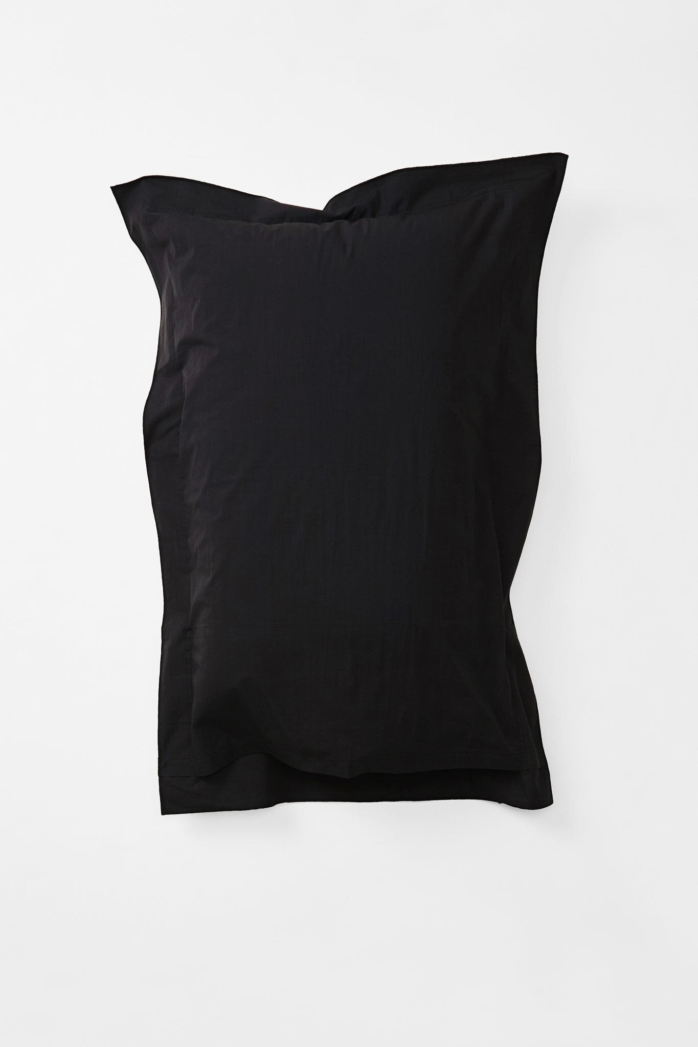 Bi Colour Organic Cotton Percale Pillow Pair - Cinder & Canvas Pillows in Standard Pillow