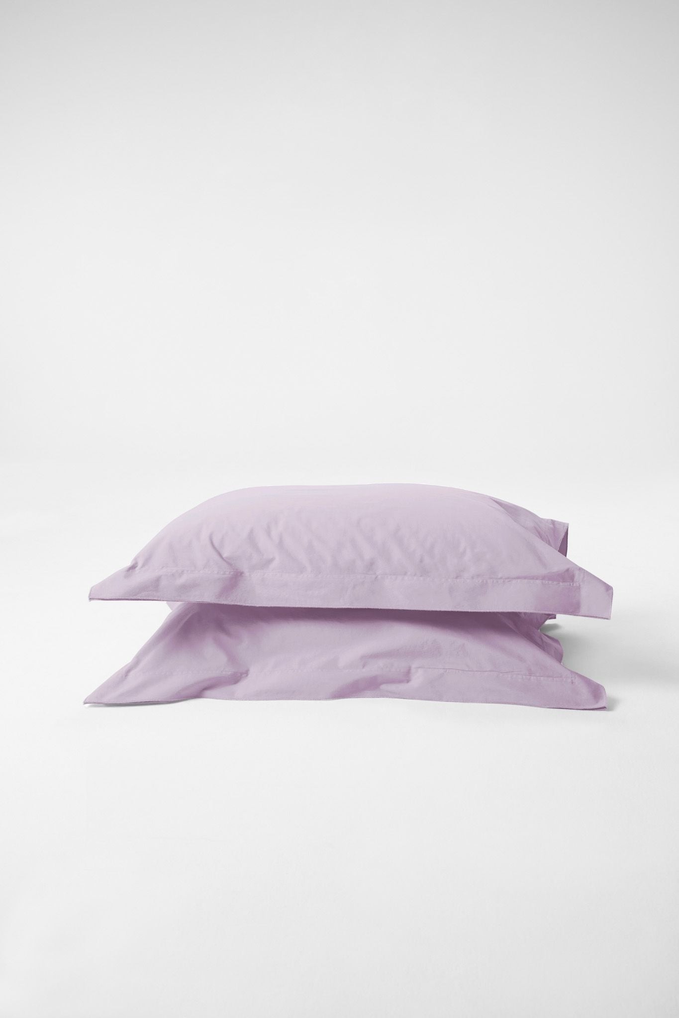 Mono Organic Cotton Percale Pillow Pair - Lilac Pillows in Standard Pillow