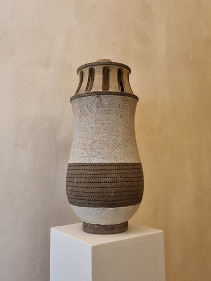 Sculptural Amphora Centerpiece by Aldo Londi Vases
