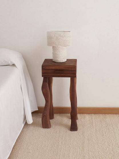 Side Table in Walnut - No Foot End Tables