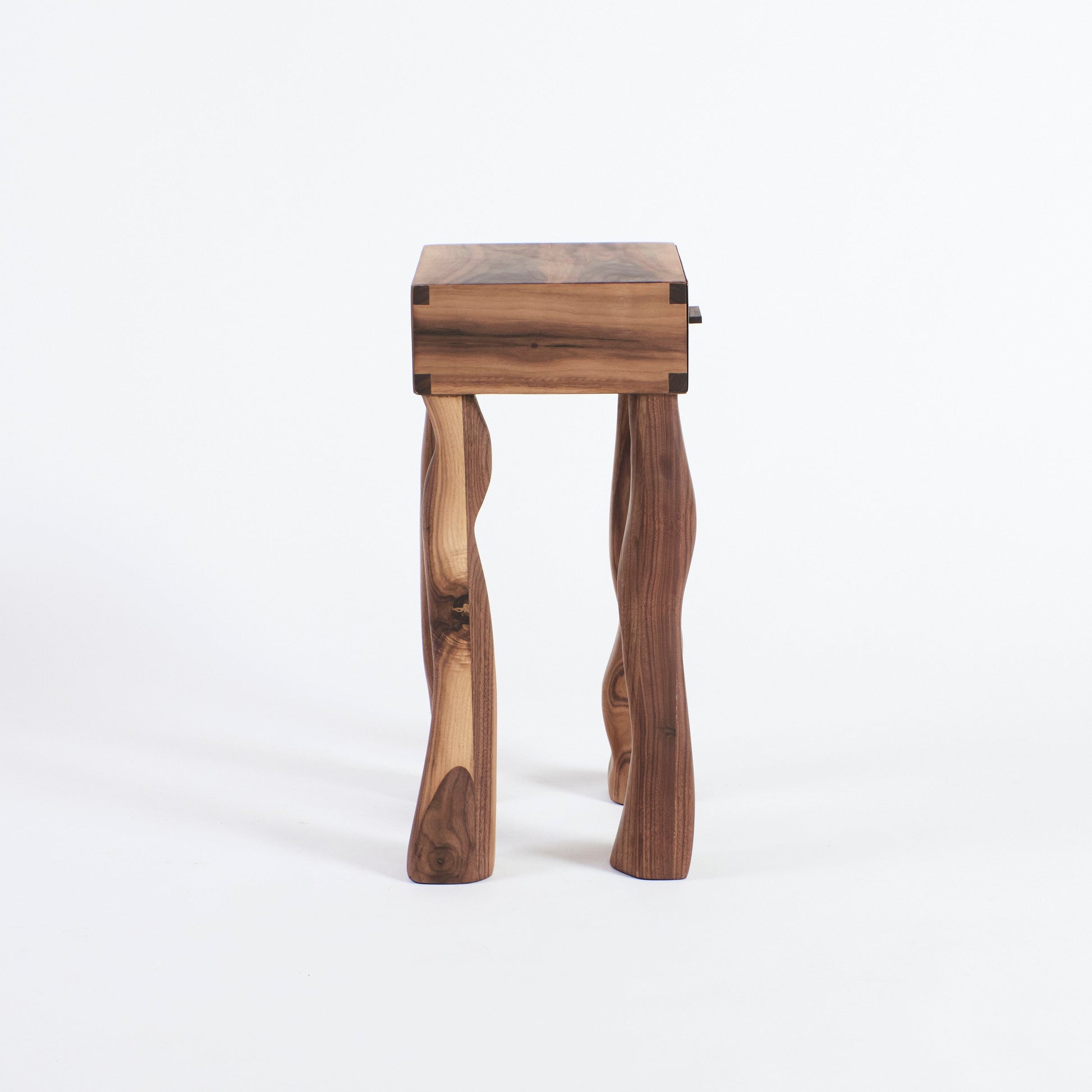 Side Table in Walnut - No Foot End Tables