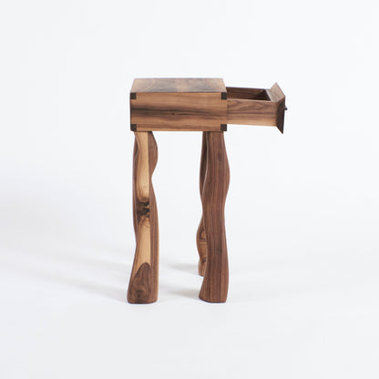 Side Table in Walnut - No Foot End Tables