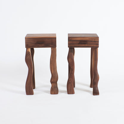 Side Table in Walnut - No Foot End Tables
