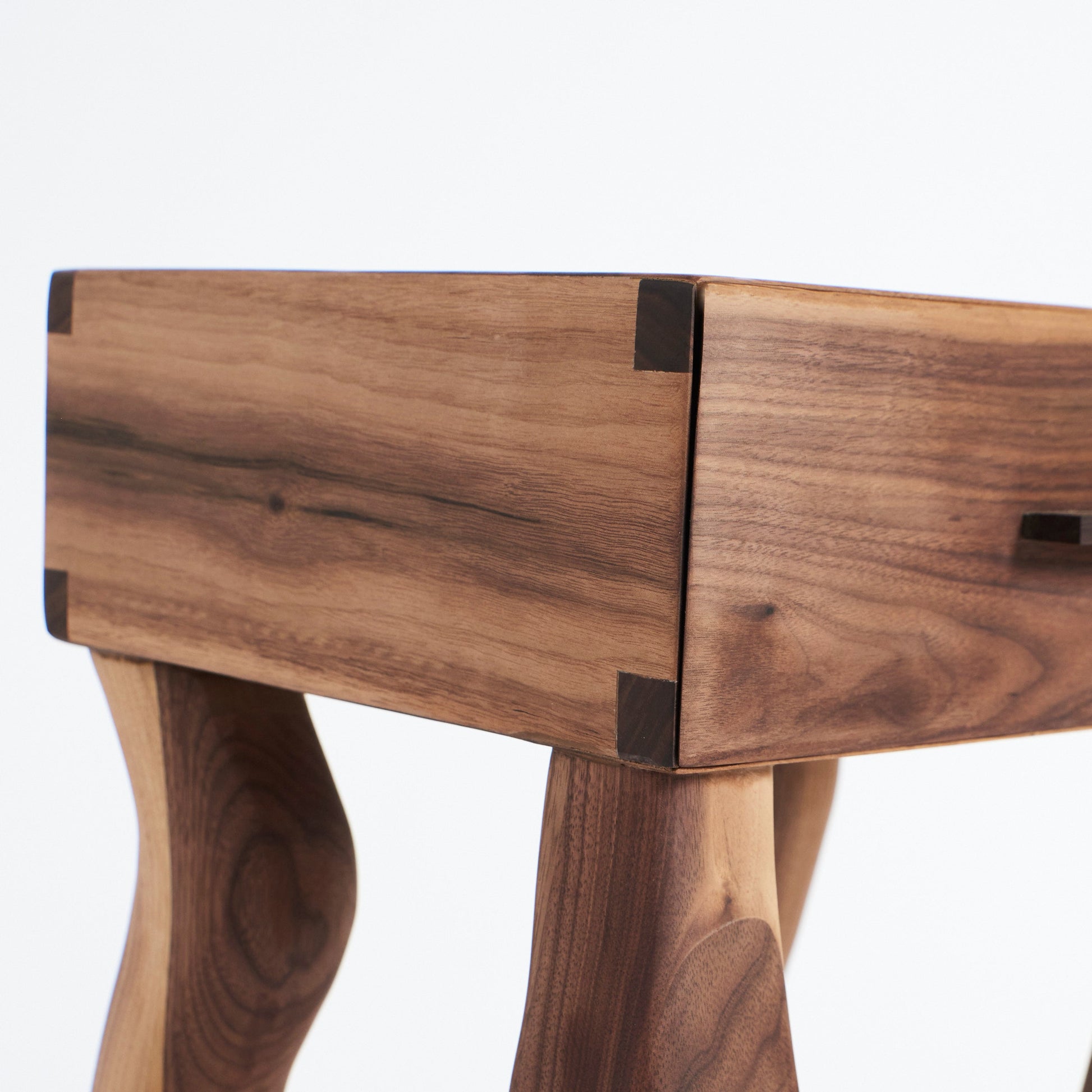 Side Table in Walnut - No Foot End Tables