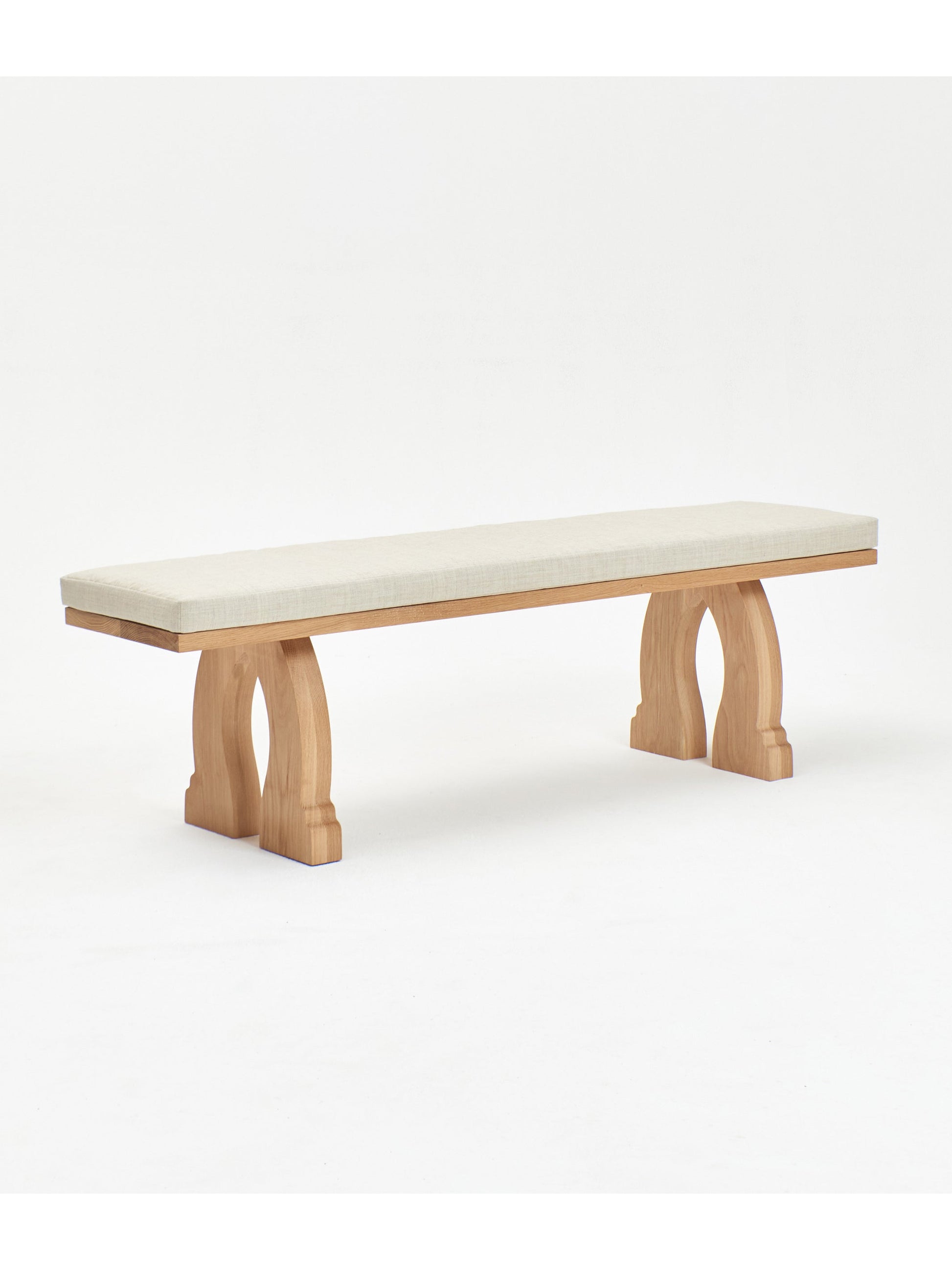 Sintra Bench in Oak with Cushion Benches