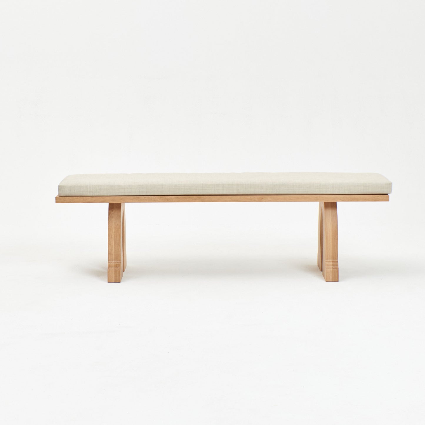 Sintra Bench in Oak with Cushion