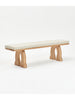 Sintra Bench in Oak with Cushion Benches