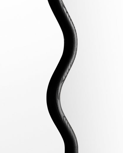 Squiggle Full Length Mirror in Charred Oak Mirrors
