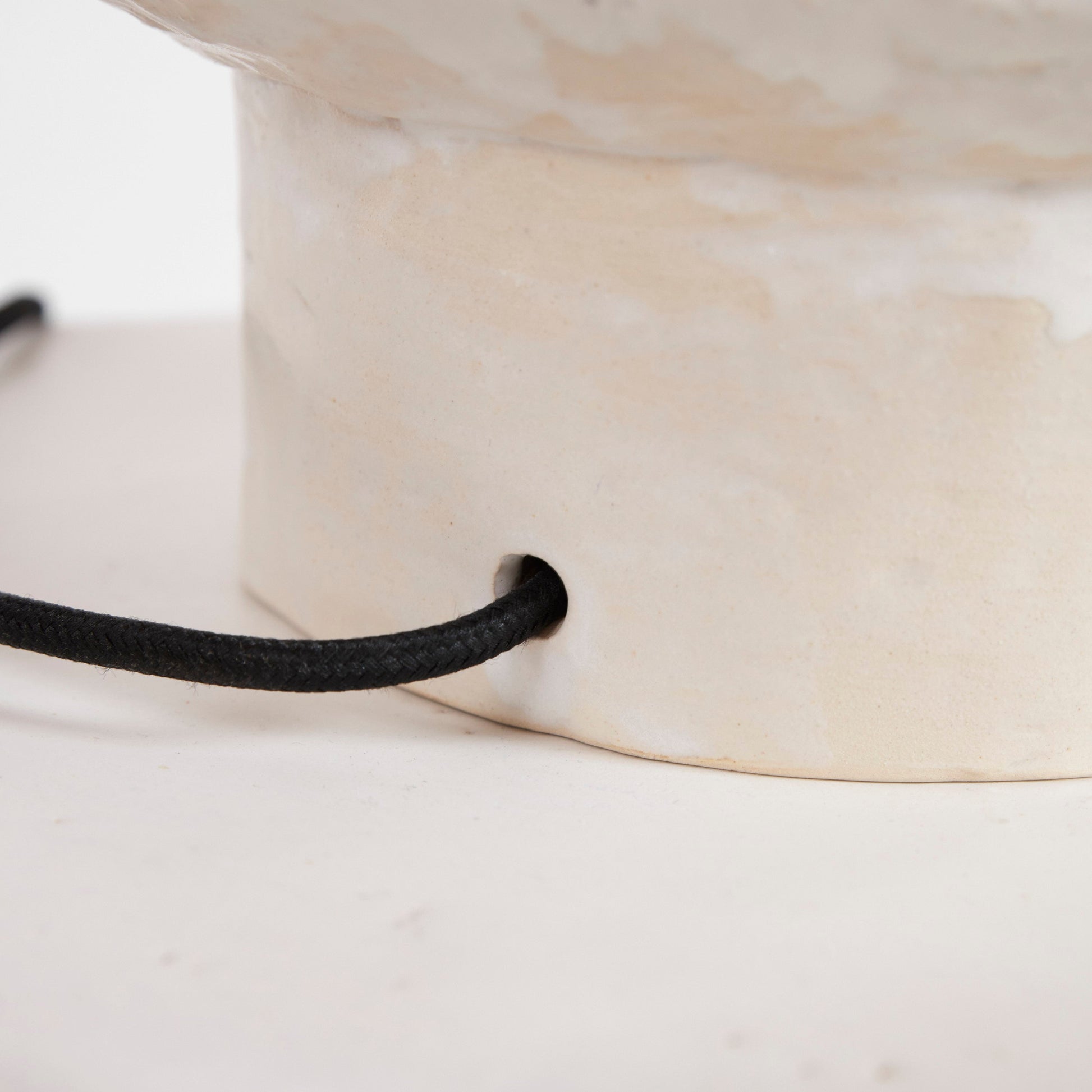 Textured Ceramic Light in Cream Table & Task Lamps
