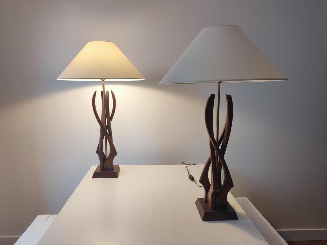 Vintage danish table lamps cheap