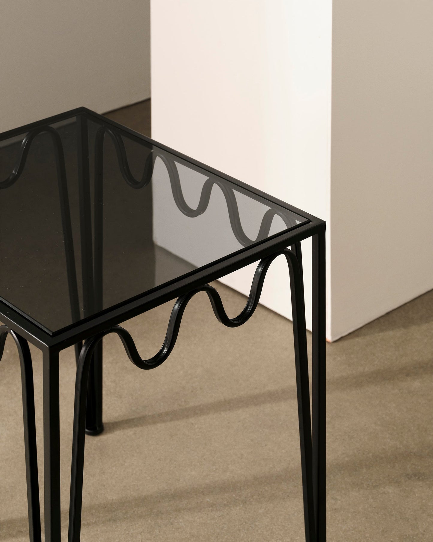 Wave Side Table, Pair End Tables