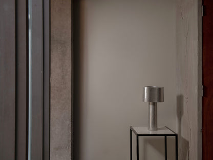 Coy Table Lamp in Aluminium by STEM Table Lamps