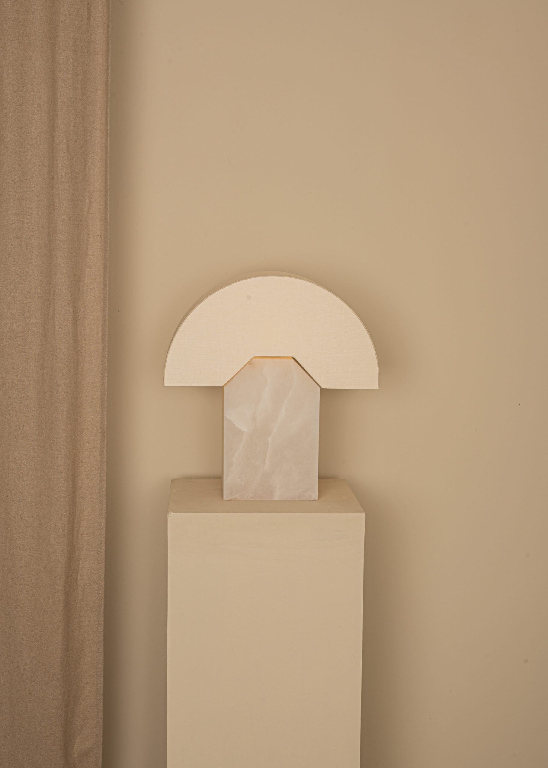 Edna Table Lamp - White Alabaster Table & Task Lamps