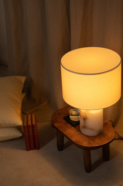 Josef Table Lamp in White Alabaster by Simone & Marcel Table Lamps