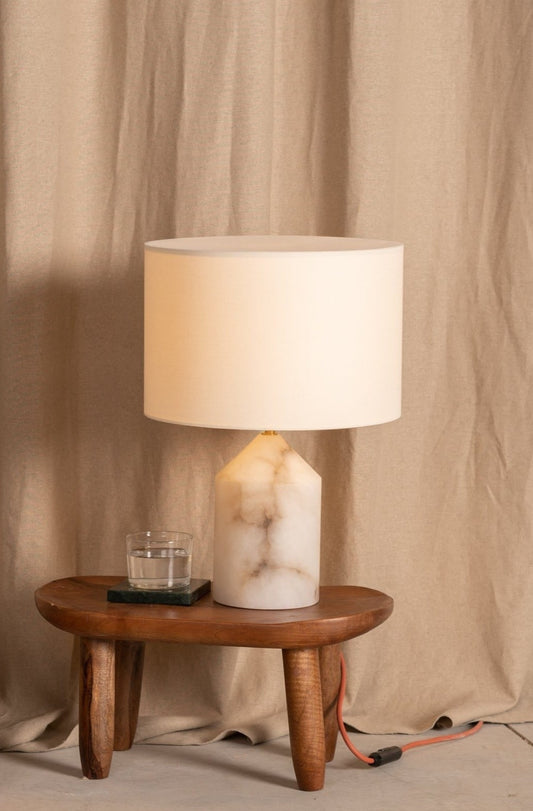 Josef Table Lamp - White Alabaster Table & Task Lamps