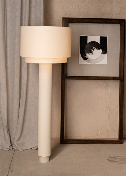 Kolumno Floor Lamp in Alabaster by Simone & Marcel Floor Lamps
