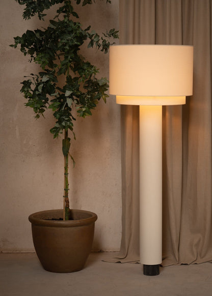 Kolumno Floor Lamp in Black Marble by Simone & Marcel Floor Lamps