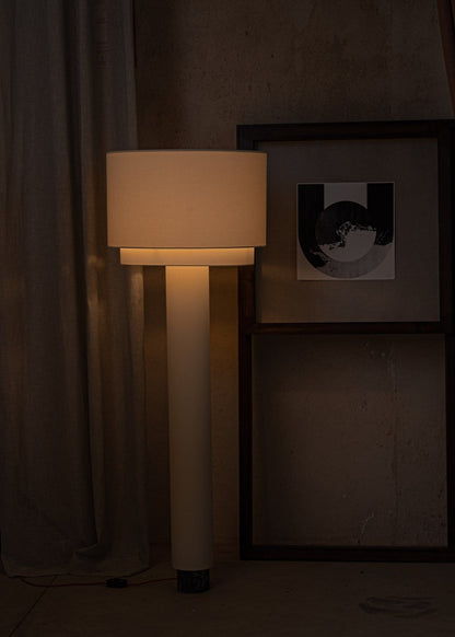 Kolumno Floor Lamp in Black Marble by Simone & Marcel Floor Lamps