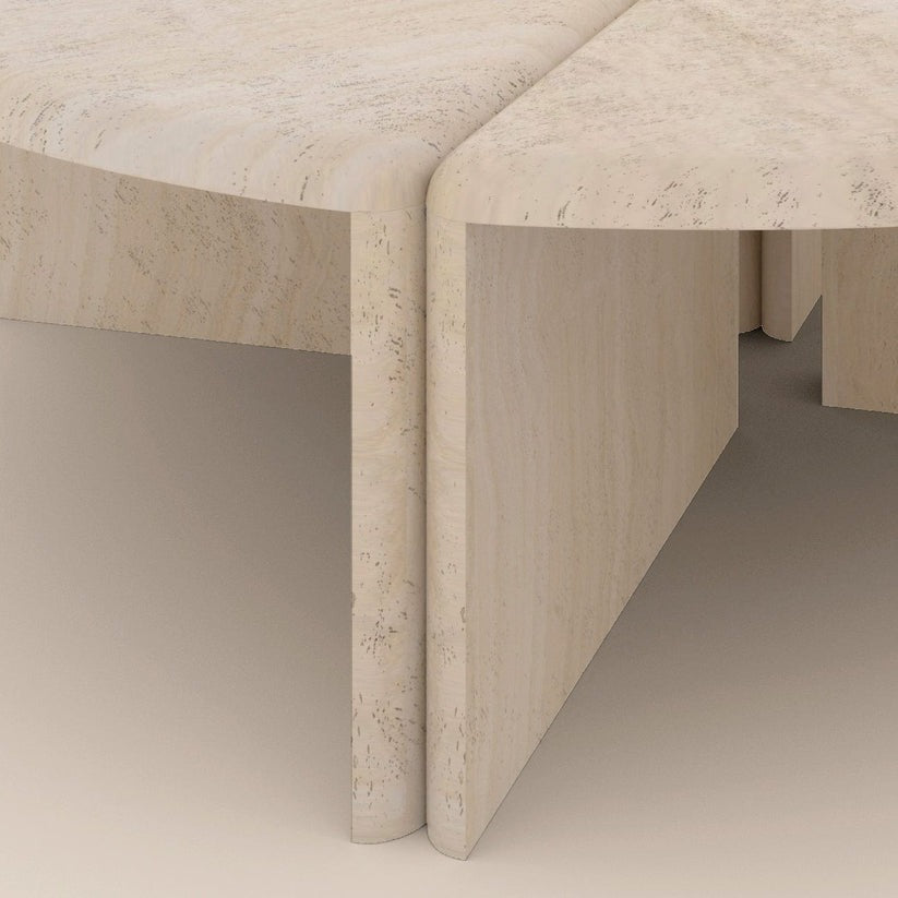 Lily Coffee Table Coffee Tables in Travertine