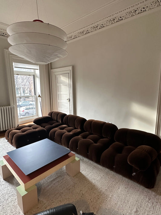 Mario Bellini 'Camaleonda' Sofa in Brown Mohair Sofas