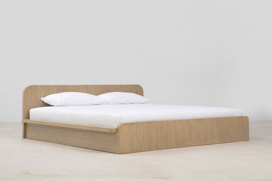 Noura Bed Beds in Wheat