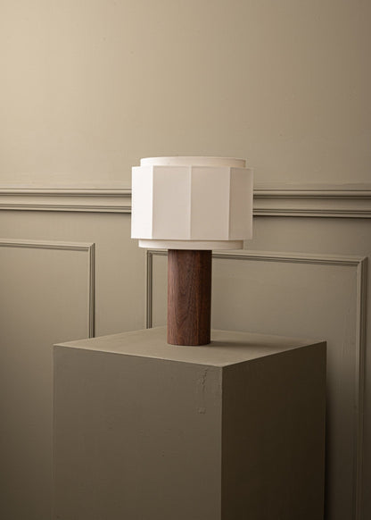 Pipito Okla Table Lamp in Walnut Wood by Simone & Marcel Table Lamps