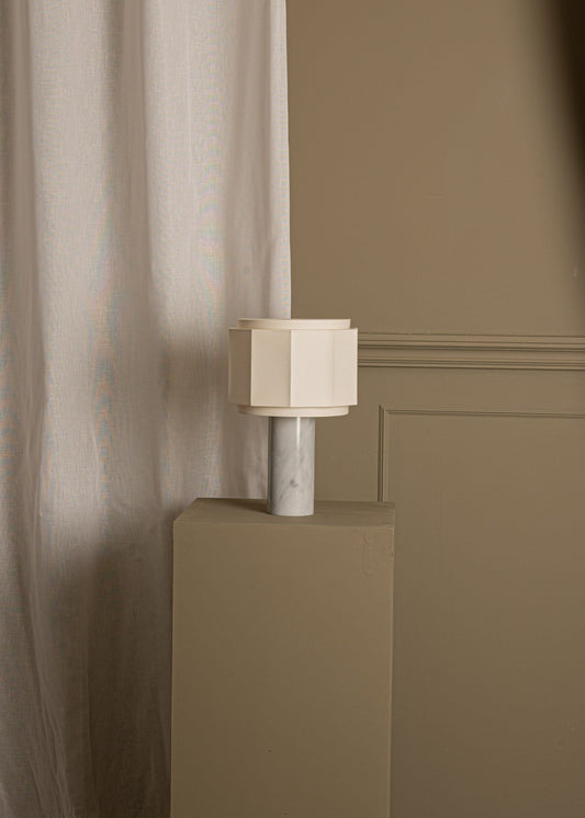 Pipito Okla Table Lamp in White Marble by Simone & Marcel Table Lamps