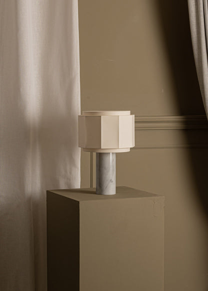Pipito Okla Table Lamp in White Marble by Simone & Marcel Table Lamps