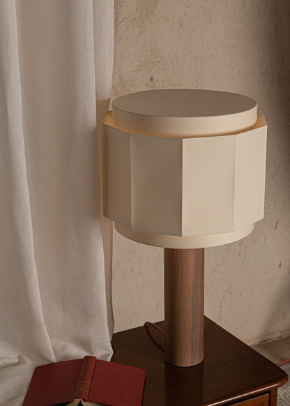 Pipo Okla Table Lamp in Walnut Wood by Simone & Marcel Table Lamps