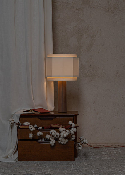 Pipo Okla Table Lamp in Walnut Wood by Simone & Marcel Table Lamps