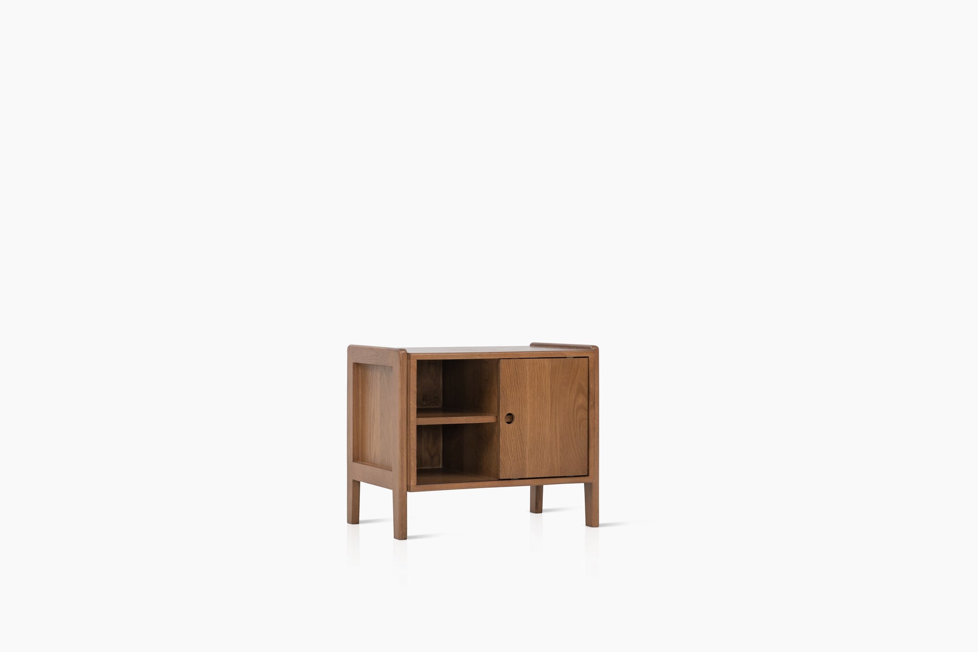 Plume Nightstand Bedside Tables in Sienna/24"
