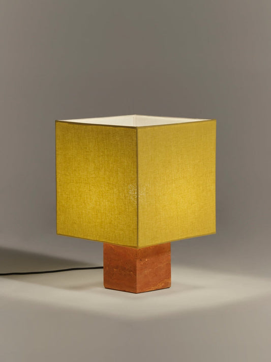 Roma Square Table Lamp in Yellow by Nassi Table Lamps