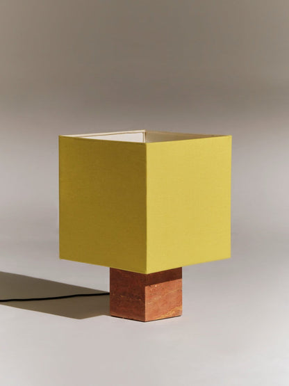 Roma Square Table Lamp in Yellow by Nassi Table Lamps